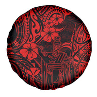 Hawaii King Kamehameha Spare Tire Cover Polynesian Pattern Red Version LT01 Red - Polynesian Pride