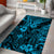 Hawaii King Kamehameha Area Rug Polynesian Pattern Sky Blue Version LT01 - Polynesian Pride