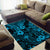 Hawaii King Kamehameha Area Rug Polynesian Pattern Sky Blue Version LT01 - Polynesian Pride