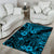 Hawaii King Kamehameha Area Rug Polynesian Pattern Sky Blue Version LT01 - Polynesian Pride