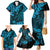 Hawaii King Kamehameha Family Matching Mermaid Dress and Hawaiian Shirt Polynesian Pattern Sky Blue Version LT01 - Polynesian Pride