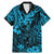 Hawaii King Kamehameha Family Matching Mermaid Dress and Hawaiian Shirt Polynesian Pattern Sky Blue Version LT01 Dad's Shirt - Short Sleeve Blue - Polynesian Pride