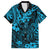 Hawaii King Kamehameha Family Matching Short Sleeve Bodycon Dress and Hawaiian Shirt Polynesian Pattern Sky Blue Version LT01 Dad's Shirt - Short Sleeve Blue - Polynesian Pride