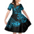 Hawaii King Kamehameha Kid Short Sleeve Dress Polynesian Pattern Sky Blue Version LT01 KID Blue - Polynesian Pride