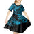 Hawaii King Kamehameha Kid Short Sleeve Dress Polynesian Pattern Sky Blue Version LT01 - Polynesian Pride