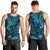 Hawaii King Kamehameha Men Tank Top Polynesian Pattern Sky Blue Version LT01 - Polynesian Pride