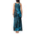 Hawaii King Kamehameha Tank Maxi Dress Polynesian Pattern Sky Blue Version LT01 - Polynesian Pride