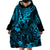 Hawaii King Kamehameha Wearable Blanket Hoodie Polynesian Pattern Sky Blue Version LT01 - Polynesian Pride