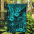 Hawaii King Kamehameha Garden Flag Polynesian Pattern Turquoise Version LT01 Garden Flag Turquoise - Polynesian Pride