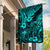 Hawaii King Kamehameha Garden Flag Polynesian Pattern Turquoise Version LT01 House Flag Turquoise - Polynesian Pride