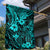 Hawaii King Kamehameha Garden Flag Polynesian Pattern Turquoise Version LT01 - Polynesian Pride