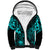 Hawaii King Kamehameha Sherpa Hoodie Polynesian Pattern Turquoise Version LT01 Unisex Turquoise - Polynesian Pride