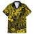 Hawaii King Kamehameha Family Matching Mermaid Dress and Hawaiian Shirt Polynesian Pattern Yellow Version LT01 Dad's Shirt - Short Sleeve Yellow - Polynesian Pride