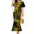 Hawaii King Kamehameha Family Matching Mermaid Dress and Hawaiian Shirt Polynesian Pattern Yellow Version LT01 Mom's Dress Yellow - Polynesian Pride