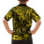 Hawaii King Kamehameha Family Matching Short Sleeve Bodycon Dress and Hawaiian Shirt Polynesian Pattern Yellow Version LT01 - Polynesian Pride