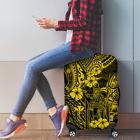 Hawaii King Kamehameha Luggage Cover Polynesian Pattern Yellow Version LT01 - Polynesian Pride