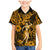 Hawaii Hula Girl Family Matching Mermaid Dress and Hawaiian Shirt Polynesian Pattern Gold Version LT01 Son's Shirt Gold - Polynesian Pride