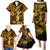 Hawaii Hula Girl Family Matching Puletasi Dress and Hawaiian Shirt Polynesian Pattern Gold Version LT01 - Polynesian Pride