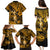 Hawaii Hula Girl Family Matching Puletasi Dress and Hawaiian Shirt Polynesian Pattern Gold Version LT01 - Polynesian Pride