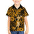 Hawaii Hula Girl Family Matching Short Sleeve Bodycon Dress and Hawaiian Shirt Polynesian Pattern Gold Version LT01 Son's Shirt Gold - Polynesian Pride