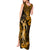 Hawaii Hula Girl Tank Maxi Dress Polynesian Pattern Gold Version LT01 - Polynesian Pride