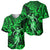 Hawaii Hula Girl Baseball Jersey Polynesian Pattern Green Version LT01 - Polynesian Pride