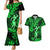 Hawaii Hula Girl Couples Matching Mermaid Dress and Hawaiian Shirt Polynesian Pattern Green Version LT01 Green - Polynesian Pride