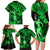 Hawaii Hula Girl Family Matching Long Sleeve Bodycon Dress and Hawaiian Shirt Polynesian Pattern Green Version LT01 - Polynesian Pride