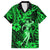 Hawaii Hula Girl Family Matching Long Sleeve Bodycon Dress and Hawaiian Shirt Polynesian Pattern Green Version LT01 Dad's Shirt - Short Sleeve Green - Polynesian Pride