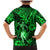 Hawaii Hula Girl Family Matching Mermaid Dress and Hawaiian Shirt Polynesian Pattern Green Version LT01 - Polynesian Pride