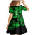 Hawaii Hula Girl Family Matching Mermaid Dress and Hawaiian Shirt Polynesian Pattern Green Version LT01 - Polynesian Pride