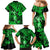 Hawaii Hula Girl Family Matching Mermaid Dress and Hawaiian Shirt Polynesian Pattern Green Version LT01 - Polynesian Pride