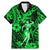 Hawaii Hula Girl Family Matching Mermaid Dress and Hawaiian Shirt Polynesian Pattern Green Version LT01 Dad's Shirt - Short Sleeve Green - Polynesian Pride