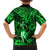 Hawaii Hula Girl Family Matching Off Shoulder Short Dress and Hawaiian Shirt Polynesian Pattern Green Version LT01 - Polynesian Pride