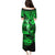 Hawaii Hula Girl Family Matching Puletasi Dress and Hawaiian Shirt Polynesian Pattern Green Version LT01 - Polynesian Pride