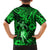 Hawaii Hula Girl Family Matching Short Sleeve Bodycon Dress and Hawaiian Shirt Polynesian Pattern Green Version LT01 - Polynesian Pride