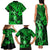 Hawaii Hula Girl Family Matching Tank Maxi Dress and Hawaiian Shirt Polynesian Pattern Green Version LT01 - Polynesian Pride