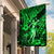 Hawaii Hula Girl Garden Flag Polynesian Pattern Green Version LT01 House Flag Green - Polynesian Pride