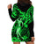 Hawaii Hula Girl Hoodie Dress Polynesian Pattern Green Version LT01 - Polynesian Pride