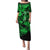 Hawaii Hula Girl Puletasi Polynesian Pattern Green Version LT01 Long Dress Green - Polynesian Pride