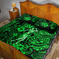Hawaii Hula Girl Quilt Bed Set Polynesian Pattern Green Version LT01 - Polynesian Pride