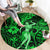 Hawaii Hula Girl Round Carpet Polynesian Pattern Green Version LT01 - Polynesian Pride