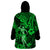 Hawaii Hula Girl Wearable Blanket Hoodie Polynesian Pattern Green Version LT01 - Polynesian Pride