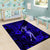 Hawaii Hula Girl Area Rug Polynesian Pattern Navy Blue Version LT01 - Polynesian Pride