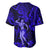 Hawaii Hula Girl Baseball Jersey Polynesian Pattern Navy Blue Version LT01 - Polynesian Pride