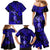 Hawaii Hula Girl Family Matching Mermaid Dress and Hawaiian Shirt Polynesian Pattern Navy Blue Version LT01 - Polynesian Pride