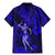 Hawaii Hula Girl Family Matching Mermaid Dress and Hawaiian Shirt Polynesian Pattern Navy Blue Version LT01 - Polynesian Pride