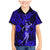 Hawaii Hula Girl Family Matching Mermaid Dress and Hawaiian Shirt Polynesian Pattern Navy Blue Version LT01 Son's Shirt Blue - Polynesian Pride