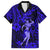 Hawaii Hula Girl Family Matching Short Sleeve Bodycon Dress and Hawaiian Shirt Polynesian Pattern Navy Blue Version LT01 Dad's Shirt - Short Sleeve Blue - Polynesian Pride