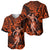 Hawaii Hula Girl Baseball Jersey Polynesian Pattern Orange Version LT01 - Polynesian Pride